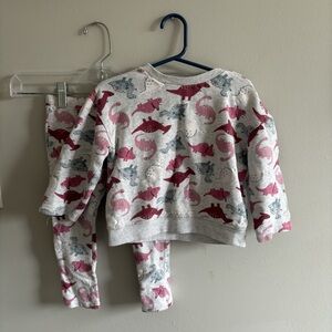 Pink dinosaur H&M set